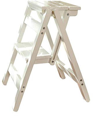 Sywlwxkq Creative Stepladders Innovative Folding Folding Bookcase Stages Multifunctional Wooden Ladder Kitchen Stool Ladder Ladder With 2 Stairs (Size : C)