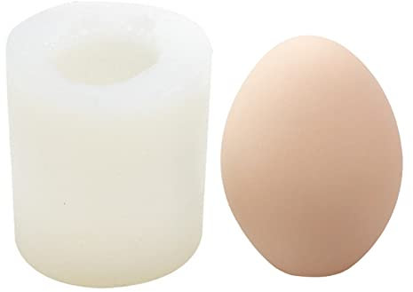 TROYSINC Osterei Silikonform, 3D Ei Silikon Fondantform, Handgemachte Aromatherapie Kerze Herstellung, DIY Handwerk Werkzeugbedarf für Kerzen, Seife, Pudding, Kuchen