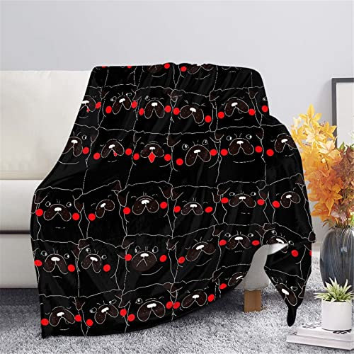 HUGS IDEA Couverture de climatiseur d'été super mignonne et amusante pour canapé, lit, canapé, chaise longue, motif chien à joues rouge, taille S