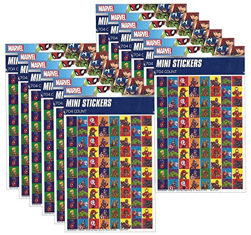 Marvel™ Super Hero Adventure Mini Stickers, 704 Per Pack, 12 Packs