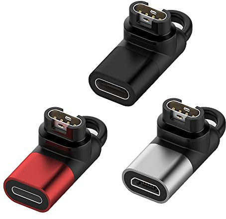 Adaptateur vers mâle pour Garmin Fenix 7X 6 X 5 instinct2 Venu sq 2s vivoactive 4s Forerunner 245 645 935 945 Chargeur de Rechange (3 Types réglés)