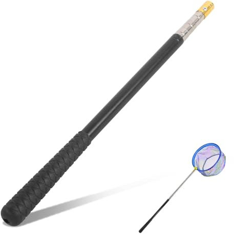 Agatige 40cm/15,7 Pouces à 150cm/59,1 Pouces Canne à Pêche Rétractable, Cannes à Pêche Télescopiques en Acier Inoxydable avec Vis de 8mm pour la Pêche à la Truite, au Saumon et Au Bar