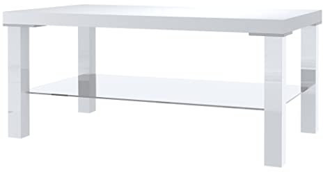 BELINI Table Basse Salon - Console de Salon - Blanc - 45 x 90 x 43,5 cm