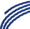 sourcing map Filo intrecciato rivestito in tessuto 3 core 18 AWG 5 m, cavo elettrico in tessuto vintage per lampada a sospensione, progetto fai da te, blu