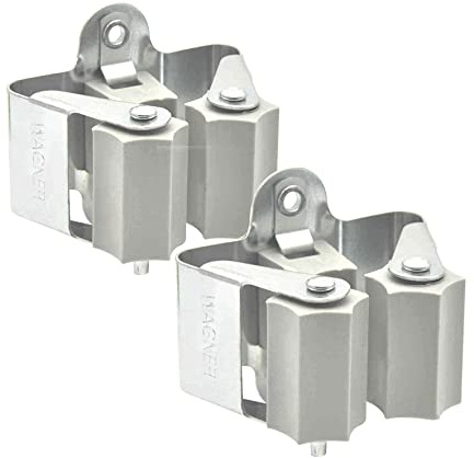 WAGNER - hooks4tools - Gerätehalter CLIP 2tlg. Set - 52 x 40 x 37 mm, Stahl verzinkt, Kunststoffklemme für Geräte Ø max. 3 cm, Tragkraft bis 2 kg - 15204502
