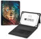 SUBBLIM Funda para Tablet 11”, con Teclado Bluetooth, Teclado Español, Cierre Banda Elástica, Puerto de Carga, Ultra Slim, Keytab Pro Trendy Leon