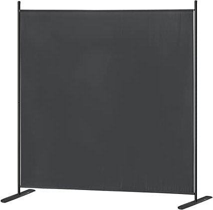 NAIZY 185 x 180cm Paravent Outdoor Raumteiler Trennwand Sichtschutzwand mit Kabelbinder und Nägel Stellwand Sichtschutz Balkon Außen, Anthrazit