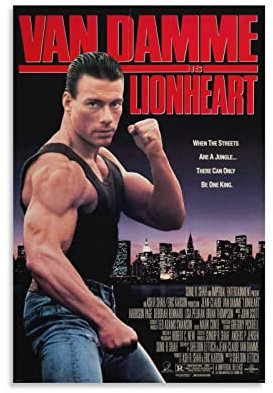Enartly Posters and Prints Jean-Claude Van Damme Cool Posters Teens Girls Wall Art Home Decor Kitchen Posters 30x50cm No Frame