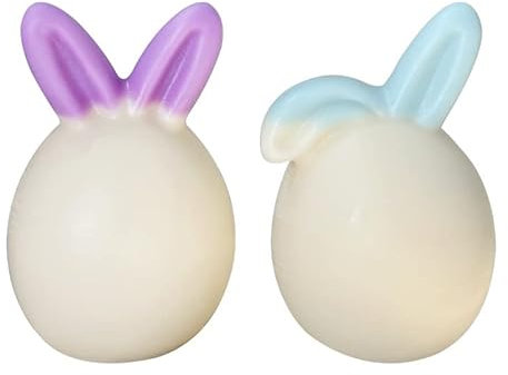 RunFar shop Ostern Silikonform 3D Kaninchen Silikonform Osterhase Kerzenformen Seifenform Ei Silikon Backform Blume Ostereiform für DIY Tortendeko, Schokolade, Seife, Sojawachs Kerzen, Ostergeschenke