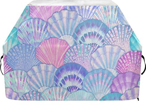 Coastal Sea Shell Gasgrill-Abdeckungen, strapazierfähig, wasserdicht, 165 cm
