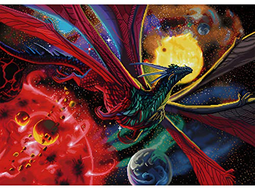 NAIMOER Peinture Diamant Adulte, 5D Dragon Diamond Painting Complet Magique Dragon Animaux Diamant Painting Kit Enfants, Diamant Strass Point de Croix Cristal Painting pour Murale Décoration 30x40cm