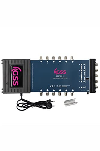 [ Test SEHR GUT *] GSS 9/12 Multischalter für Quattro & Quad LNB (4fach) geeignet, Multiswitch für 2 Satelliten & 12 Teilnehmer (TV, Sat Receiver), Matrix Satellit Verteiler, HD 4K, für Schüssel