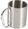 VIFERR Tazza da Campeggio 220 ml Tazza Trekking con Moschettone Tazza in Acciaio Inossidabile con Manico a Moschettone Bicchiere da Campeggio per Viaggi All'Aperto Sport