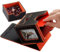 Mage Tech Commander Deckbox für MTG - Patentiertes Design, Commander Display, passt für 100 doppelt eingehüllte Karten, 35pt Magnetkartenhalter & Würfelschale - Grau/Orange