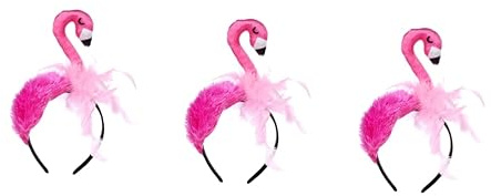 Beavorty 3stücke Flamingo Haarreif Für Niedliches Party-accessoire Für Cosplay Und Fotoshooting Für Geburtstagsfeiern Und Festliche Anlässe