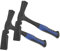 KEILEOHO 2 PCS 32oz Rock Pick Hammer, 33cm Flat Head Brick Hammer for Mining Geologist