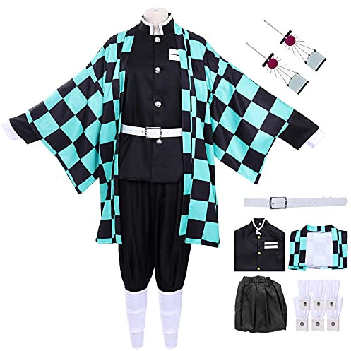 Anime-Cosplay Kostüm Kostüm Halloween Ohrring Für Kinder Von Tanjiro Nezuko Halloween Karneval Kostüme Mädchen Anime Earrings (L, Tanjirou)
