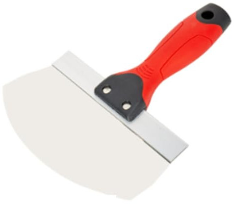 Durratou Pelle à Seau pour Plâtre de Cloison Sèche Pelle à Seau en Acier Inoxydable Lame Profilée Incurvée de 6,5 Pouces pour Peinture, Mortier