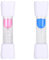 simarro Sanduhren Set, 2 Stück Sanduhr 3 Minuten Zeitmesser Zeitmesser Sanduhren Anti Fall Sanduhren Eieruhren für Klassenzimmer Küche Spiele Home Office Dekoration Kreative Geschenke(Blau+Rosa)
