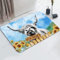YISUMEI Badezimmerteppich 42x60 cm Badematte Gummisohle Rutschfester Waschbar Absorbierender Badvorleger Schnelltrocknend(Kuh)