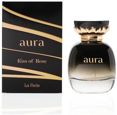 La Fede Aura Kiss of Rose Eau de Parfum Spray for Women - 100ml | Fruity Floral Fragrance with Apple Rose Vanilla & Musk