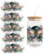 UV DTF Tasse Wrap Transfer Sticker,Asudaro 5Blätter Rub on Sticker Aesthetic Wasserdicht Floral Theme Transfer Sticker Transferfolie für 16oz Glasbecher Glas Tassen Dekor Pflanze Aufkleber Typ 7