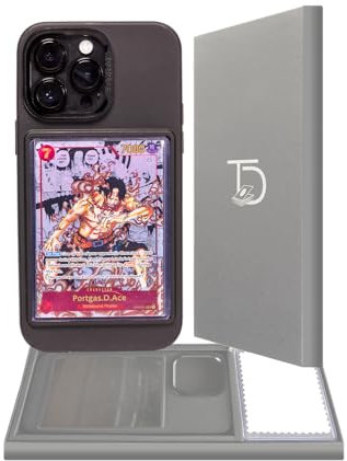 TopDeck Phone Case for iPhone 14 - Black | Card/Photo Phone Case Display Top Loaders & Sleeves | Compatible Pokemon Cards, Sports, One Piece, Magic The Gathering & More