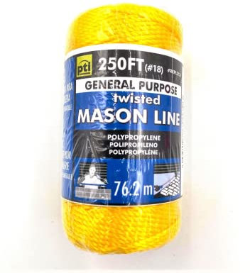 Chalk Line High Strength Polyethylene String Line Braided Bright PINK Chalk Line 76M Builders line Bricklaying Tools, String Line Level Kit Builder Tools for Corner Concrete blocks Line Pins