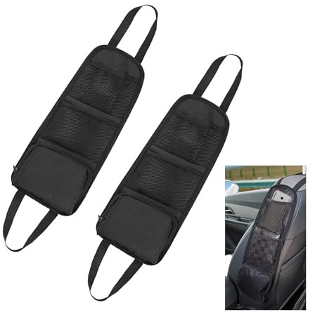 DUGEGAYL Autoaufbewahrungstasche,2Pcs Universelle Seitentaschen für Autositze, Auto Organizer und Gadget, Zubehör fürs Auto Innenraum & Camping