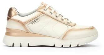 Pikolinos Deportivos en Cuero Asturias para Señora Color Nata