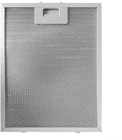 Dunstabzugshaube Metall Fettfilter 340 x 280 x 9 mm Dunstabzugshaube Filter Fett Mesh Fett Leitblech Fitting für Küche Abluftventilator Lüftungsschlitze