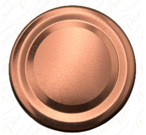 Bronzefarbene Deckel für Marmeladengläser, 66 mm/15 mm, ideal für Konserven, Honig, Marmelade, Chutneys, 10 Stück.
