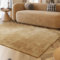 Wecon Home Moderner, sehr Flauschiger Hochflor Teppich von Esprit perfekt für Wohnzimmer, Schlafzimmer und mehr - Alice (130 x 190 cm, Caramel beige)