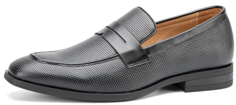 MEIJIANA Mocassino Uomo Scarpe Uomo Eleganti Casual Slip On Scarpe Estive, nero-08, 43 EU (10 UK)