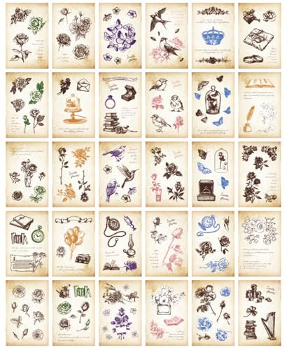 ZPPLD Postkarten,Postkarten Vintage,Postkarten Set Vintage,Postkarten Vintage,Postkarten Retro,Vintage Landschaftsmalere (2)