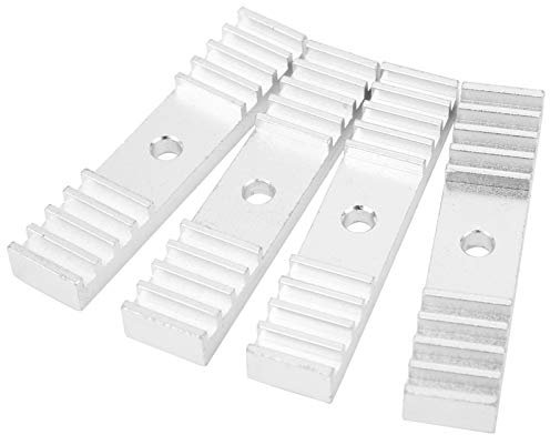 4 Stück Zahnriemen-Befestigungszahn aus Aluminium, 5 X 70 Mm – Oxidations-3D-Drucker-Zubehör, Zahnriemen-Befestigungsstück für Verbesserte Leistung Beim 3D-Druck.