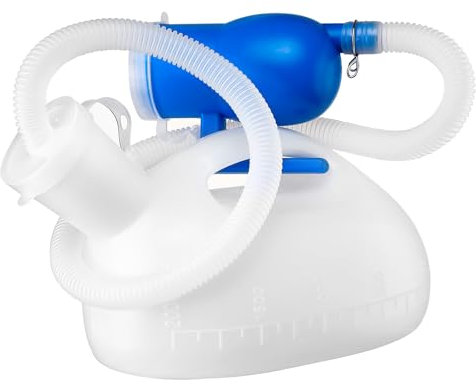 Urinflaschen 2000ml Pinkelflasche Urinalflasche für Männer Tragbare Toilette Männlich Urinal mit Auslaufsicherer Deckel und 180CM Schlauch für Krankenhaus Auto Camping