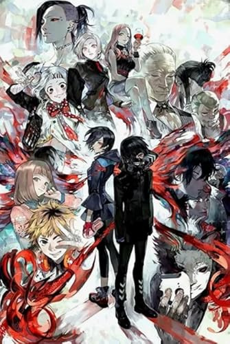 Puzzles 1000 Stück,Japanese Tokyo Animes Ghouls,Lernspielzeug Für Kinder Puzzles,Colour,Difficult,Puzzles Für Erwachsene,Wand Kunst Dekoration Cf588Tn