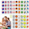 Seaside-Eskape-Spielblöcke Mahjong-Sets-Mahjong Game Set Flag und Em-Oji | -Spielblöcke 65 Tiles Seaside-Eskape Brettspiele National Flag Game Set