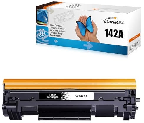 Stalet24 1x 142A Toner Mit Chip Kompatible Ersatz für HP 142A W1420A 142X W1420X Toner Schwarz für HP Laserjet Laserjet M110 M110w M110we,Laserjet MFP M139w M139we M140w M140we