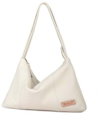 DONNAIN Premium Shopper Tasche Damen Leder, Schultertaschen | Umhängetasche Damen Leder, Lederhandtasche Damen Echtleder, Hobo Bag, Shoulder Bag Women mit großem Fassungsvermögen