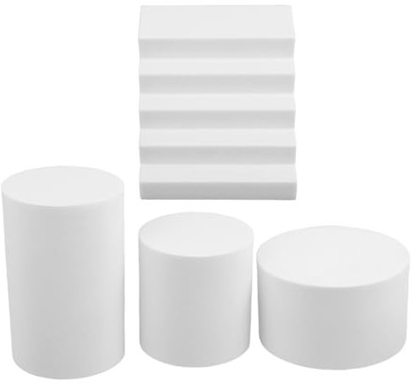 Veemoon 1 Satz Fotografie Requisiten aus Geometrische Formen für Kreative Fotoshootings für Schmuck Make Up Dekoration Teiliges Weiß