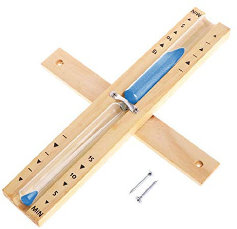 Sablier rotatif en bois pour sauna 15 minutes