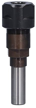 Cocoarm Router Collet Extension Fräsenbits, Leichtmetallstahlmaterial, Stabiles Schaftdesign für Holzbearbeitung, Vollständige Schneidetiefe für Handwerker und Hobbyisten (12 mm Griff)