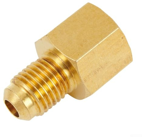 Régulateur d'azote en laiton - Raccord de construction - Filetage 1/4 SAE mâle en laiton G1/4 femelle - Solide à l'adaptateur avec fuite S