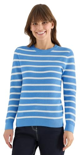 Cecil Damen Gestreifter Strukturpullover
