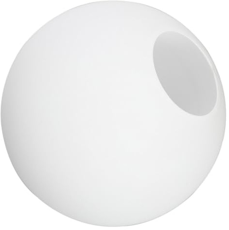 DECHOUS Pantalla Fácil Instalación de Lámpara Globo Cristal Recambio de Vidrio Blanco Esmerilado, Cubierta Redonda Orificio de 5-6cm para Lámpara Colgante para Hogares y Dormitorios