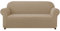 subrtex kariert Sofabezug Sofahusse Sesselbezug Stretchhusse Sofaüberwurf Couchhusse Spannbezug(3 Sitzer,Sand)