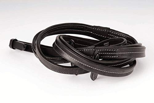 Rhinegold 0 Elegance Soft Feel Rubber Reins-Havana Zügel, Einheitsgröße