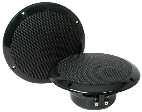 2 BASS FACE SPL5.2B Haut-parleurs Noirs à Double cône de 125 Watts rms et 250 Watts Max par Paire 14,50 cm 145 mm 5,25 étanche Piscine Bateau pub hôtel, par Paire